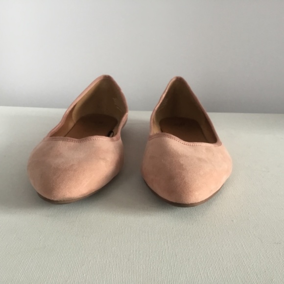 H&M Faux Suede Pink Flats 9.5 - Picture 2 of 9